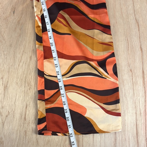 HYFVE Psychedelic Wide Leg Pants Size Medium Multicolored High Waisted Zip Fly - Picture 4 of 10